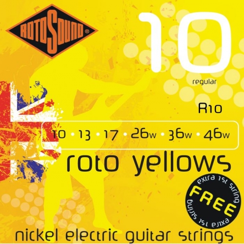 Rotosound - ROTO YELLOWS, 10 - 46