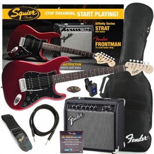 Squier - Affinity Series, HSS Stratocaster, PACK SUNBURST/CANDY RED Squier - Affinity Series, HSS Stratocaster, PACK SUNBURST/CANDY RED